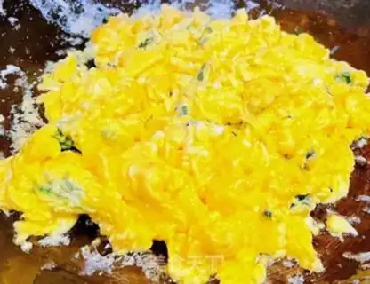 Make Shrimp, goose and egg step 6
