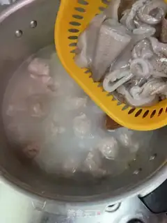 Make Squid meatball congee step 8