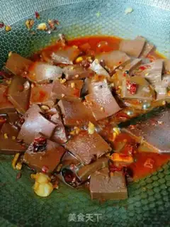 Make Spicy duck blood step 11