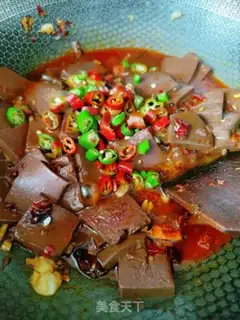 Make Spicy duck blood step 12