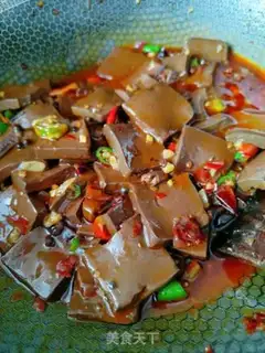 Make Spicy duck blood step 14