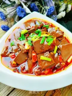 Make Spicy duck blood step 16