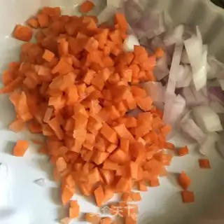 Make Carrot egg fried rice step 2