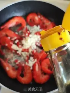 Make Garlic black tiger shrimp step 4