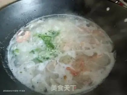 Make Seafood congee step 6