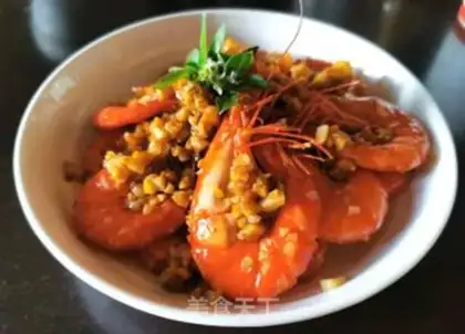 Make Garlic black tiger shrimp step 5