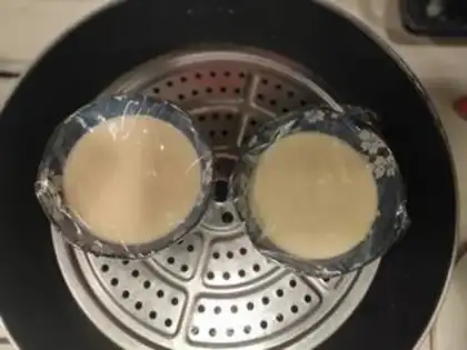Make Milk egg pudding step 4