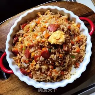 Make Carrot egg fried rice step 10