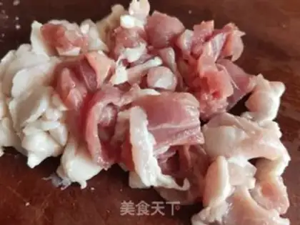 Make Pepper chops, fried beans step 2
