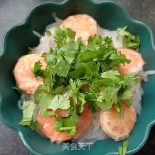 Make Shrimp stew for a white radish fan step 14