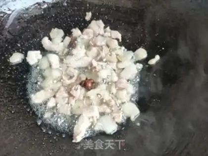 Make Pepper chops, fried beans step 6