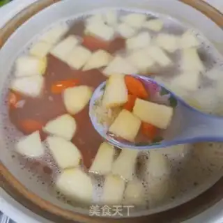 Make Apple rice porridge step 4