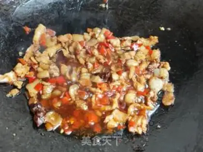 Make Pepper chops, fried beans step 9