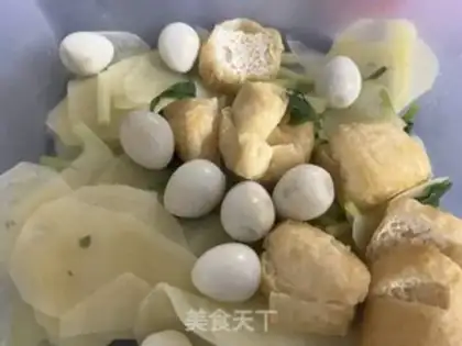 Make Spicy seafood string step 2