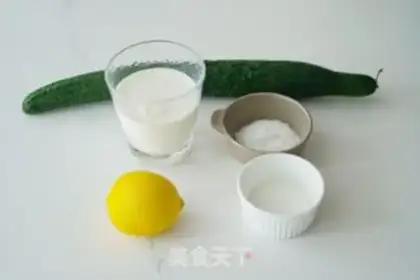 Make cucumber lemon ice cream step 0