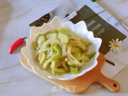 Make Onion fried melons step 12