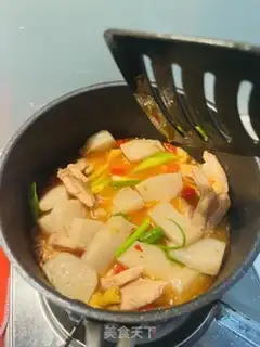Make Pyramid potato duck claws step 6