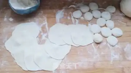 Make Pumpkin dumplings step 12