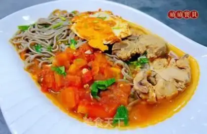Make Tomato chops, omelet noodles step 11