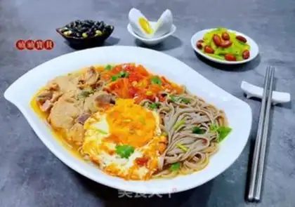 Make Tomato chops, omelet noodles step 14