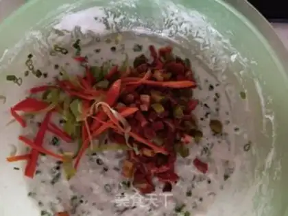 Make Onion veggie pie step 5