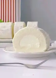 Make Coconut Swiss roll step 21