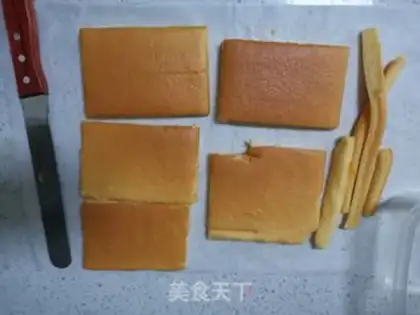 Make Fruit cream box cake step 11