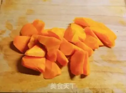 Make Clean up the carrot plum chop step 1