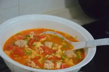Make Tomato meatball soup step 6