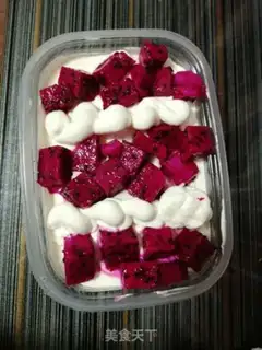 Make Fruit cream box cake step 16