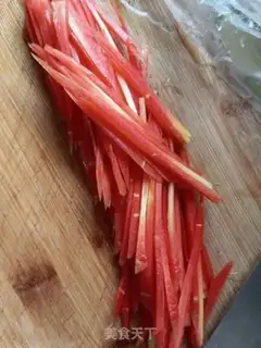 Make Salted red silk step 1