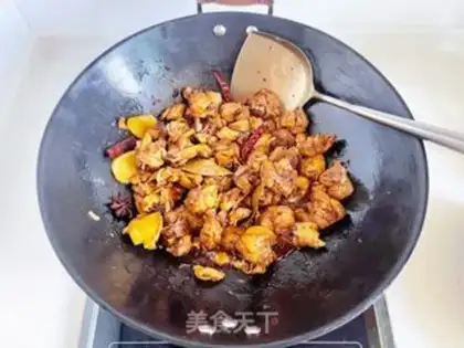 Make Frozen chickens with mushroom potatoes step 8