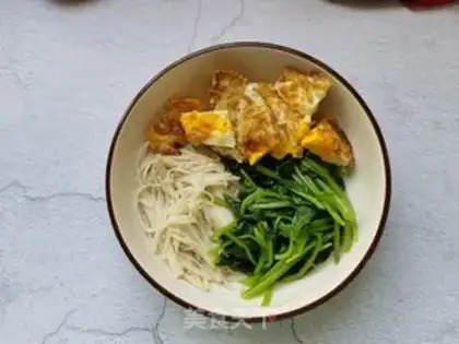 Make ♪ Golden fungus spinach ♪ step 7
