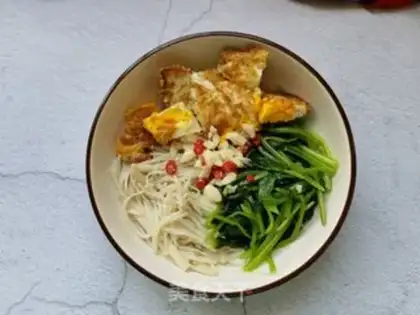 Make ♪ Golden fungus spinach ♪ step 8