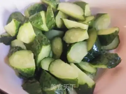 Make The cucumber coil step 2