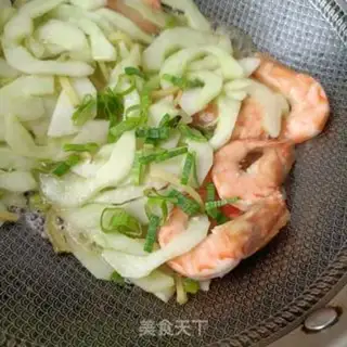 Make Old cucumber makes shrimp step 13