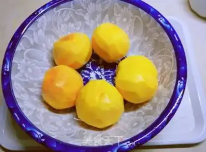 Make Peach and sugar step 1