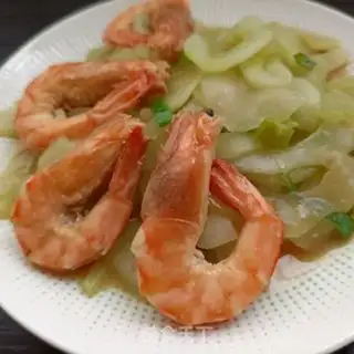 Make Old cucumber makes shrimp step 15
