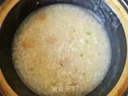 Make Onion rice congee step 8