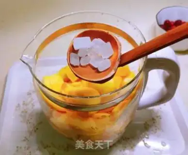 Make Peach and sugar step 4