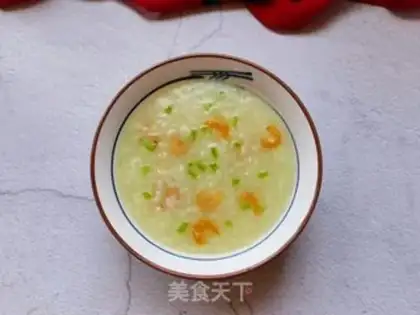 Make Onion rice congee step 9