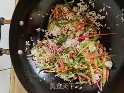 Make Pepper beef fried rice step 5