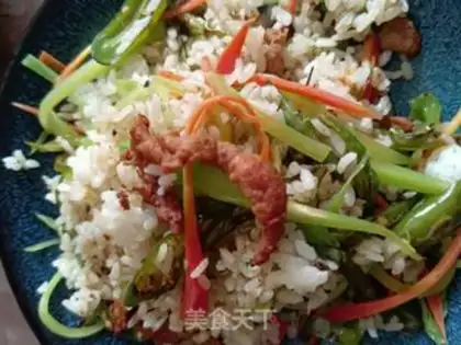 Make Pepper beef fried rice step 6