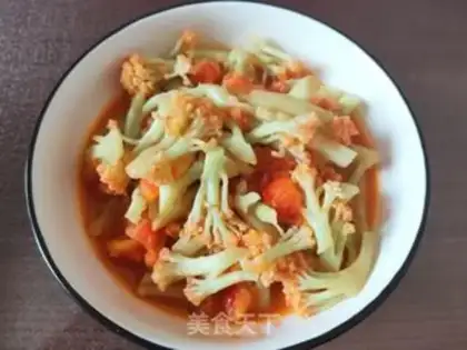 Make Tomato fried flowers step 10
