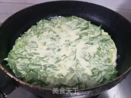 Make A moongrass egg pancakes step 4