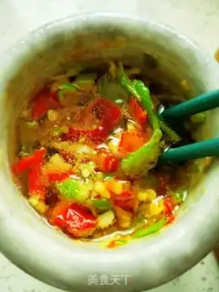 Make Hot peppers and cabbage step 7