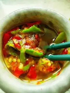 Make Hot peppers and cabbage step 8