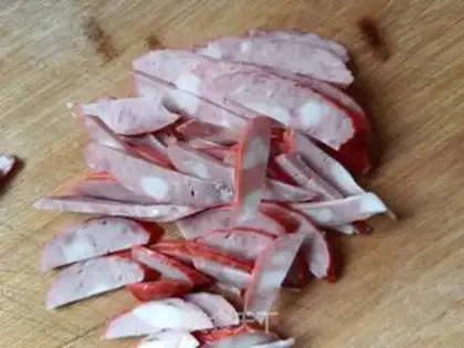 Make Red sausage and vegetables step 1
