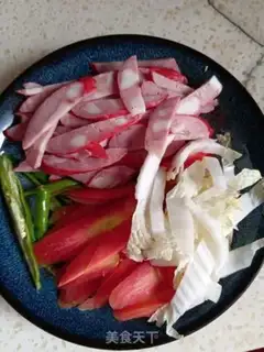 Make Red sausage and vegetables step 2