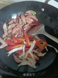 Make Red sausage and vegetables step 5